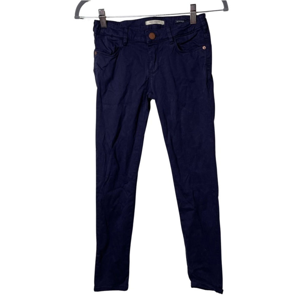 Scotch & Soda Le Voyage skinny fit blue girl pants sz 10 140cm